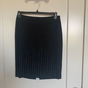 White House Black Market Studded Pencil Skirt
